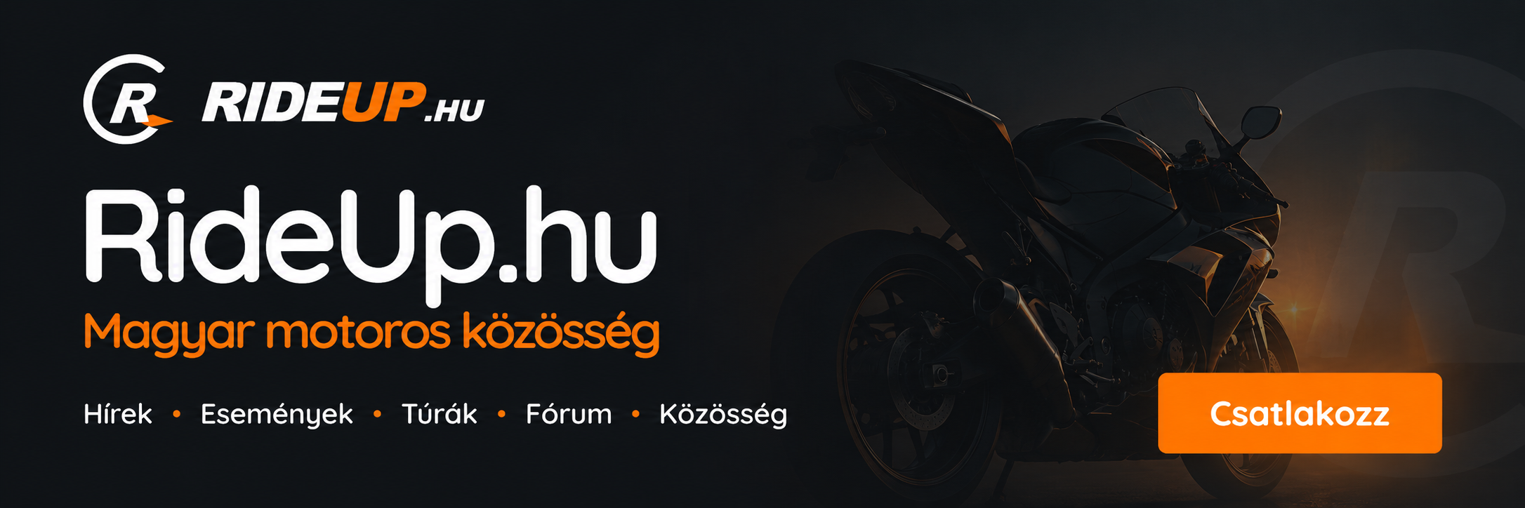 Széles RideUp banner